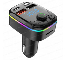 FM-модулятор NoName C9BK (BT, microSD, 2xUSB, 1xUSB-C), чёрный