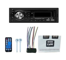 Автомобильная магнитола / Автомагнитола / Магнитола Bluetooth с AUX / 2 USB на передней панели / Пульт ДУ / SD