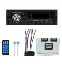 Автомобильная магнитола / Автомагнитола / Магнитола Bluetooth с AUX / 2 USB на передней панели / Пульт ДУ / SD