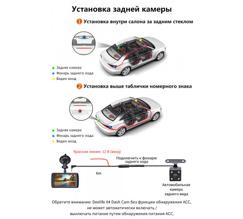 Deelife тире экшн-камера DVR