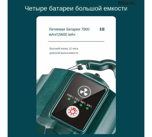 Вентилятор потолочный USB со встроенным аккумулятором и подсветкой  -пульт ДУ в комплекте   bWtlKDzI