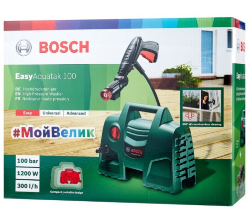 Мойка высокого давления Bosch EasyAquatak 100 1200Вт