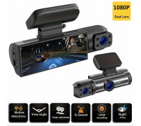 Автомобильный видеорегистратор Black Box Full HD 1080P, 2 камеры, G-sensor